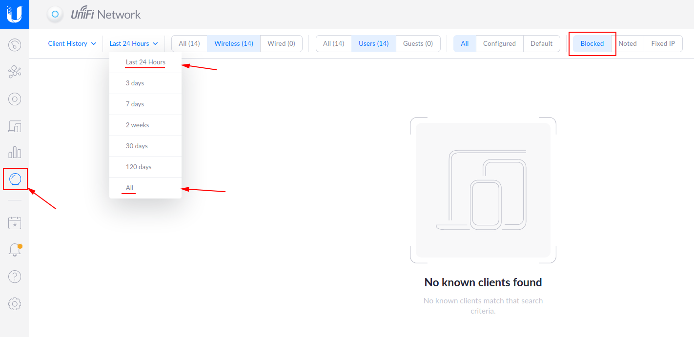 Image of Unifi Insight Blocked Devices